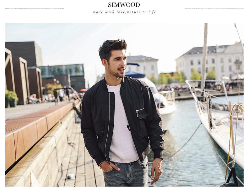 Blouson homme SIMWOOD manches longues en Nylon - Ref 3117387 Image 12