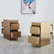 Barber shop tool cabinet hairdressing small cabinet simple stainless steel tool car small hair cutting cabinet drawer type hair salon dedicated