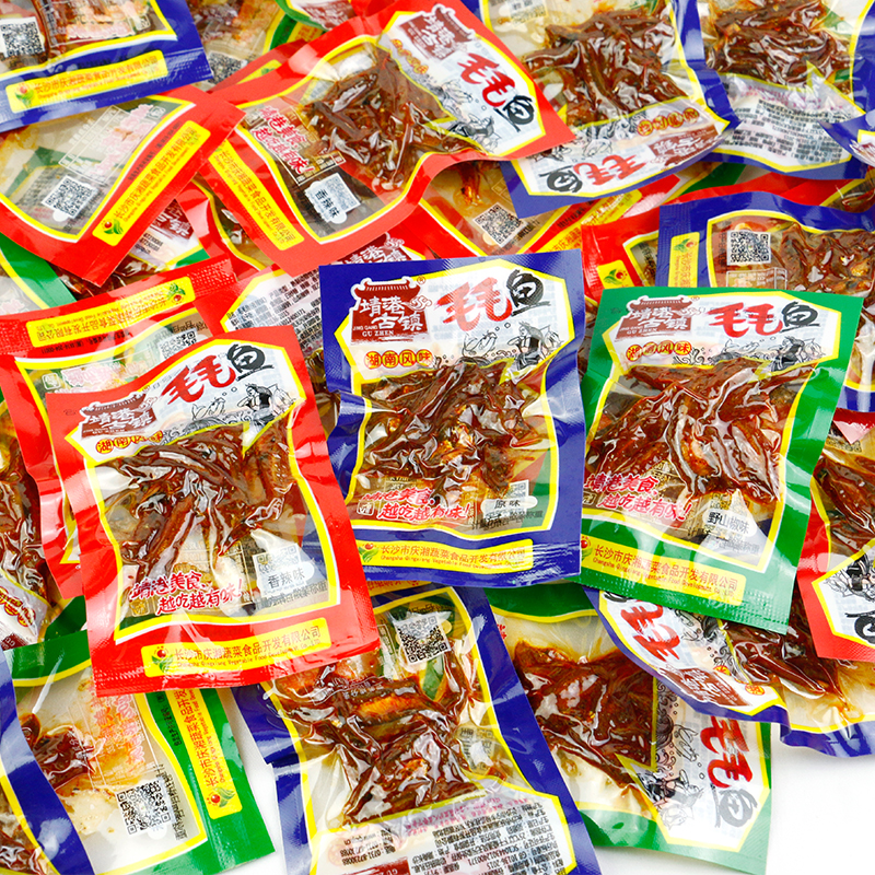 Jingang ancient town of wool mullet 500g wild mountain pretzels with spicy notes of fish Hunan tefilte and spicy little fish-cooked food mixed