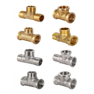 4 -point stainless steel all -bronze connector Live four -point wire double wire wire water heaters 3 pass water pipe accessories inside and outside