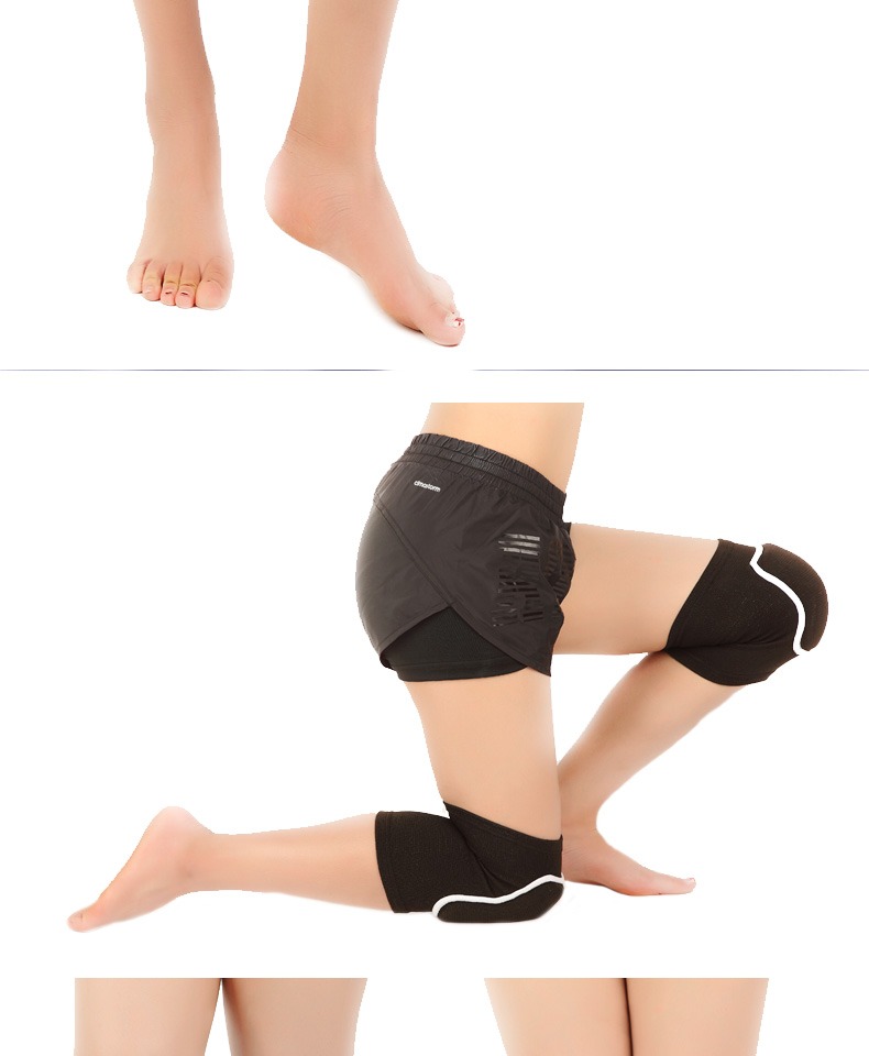 Miếng đệm đầu gối thể thao nam dày lên chống vỡ nhảy múa đầu gối của phụ nữ nhảy múa bọt biển bóng đá bảo vệ thiết bị sơn - Dụng cụ thể thao bó gối aolikes