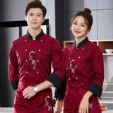 Шеф-повар одежда с длинными рукавами мужской отель ресторан шеф-повара рабочая одежда с коротки