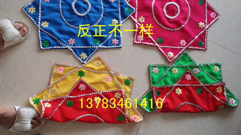 < 2 > new professional dance verification exam handkerchief numb yarn two people turn to flower anise towels