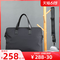 Canvas Handbag Men Business Briefcase Mens Official Bag Oxford Bumen Bag Obliquely and Casual Computer Bag Customised