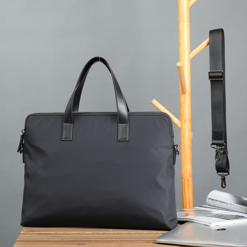 Canvas tote bag men's business briefcase men's business bag Oxford cloth men's bag cross-body casual computer bag customization