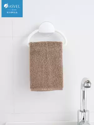 Japan ASVEL suction cup towel rack kitchen bathroom bathroom non-perforated cloth rack towel bar hanging hand towel rack