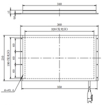 Machine vision light source surface light source backlight source industrial lighting detection light source HFL320-190