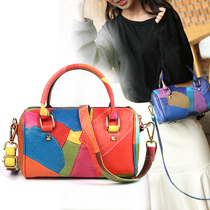 Contrast stitching 2021 new women's bag work mini bag Korean version of Joker fashion hand-held slung shoulder bag