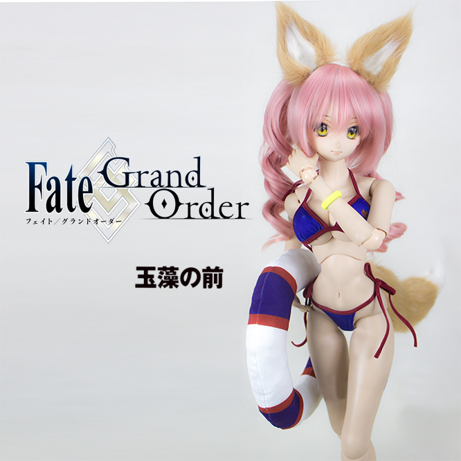 SEN] BJD SD DD doll clothes women's COS accessories fox tail ears FGO Tamamae front swimsuit