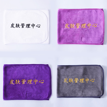 Beauty salon skin management kits headscarf Non-pure cotton embroidered custom LOGO printed word magic adhesive beam hair with towels