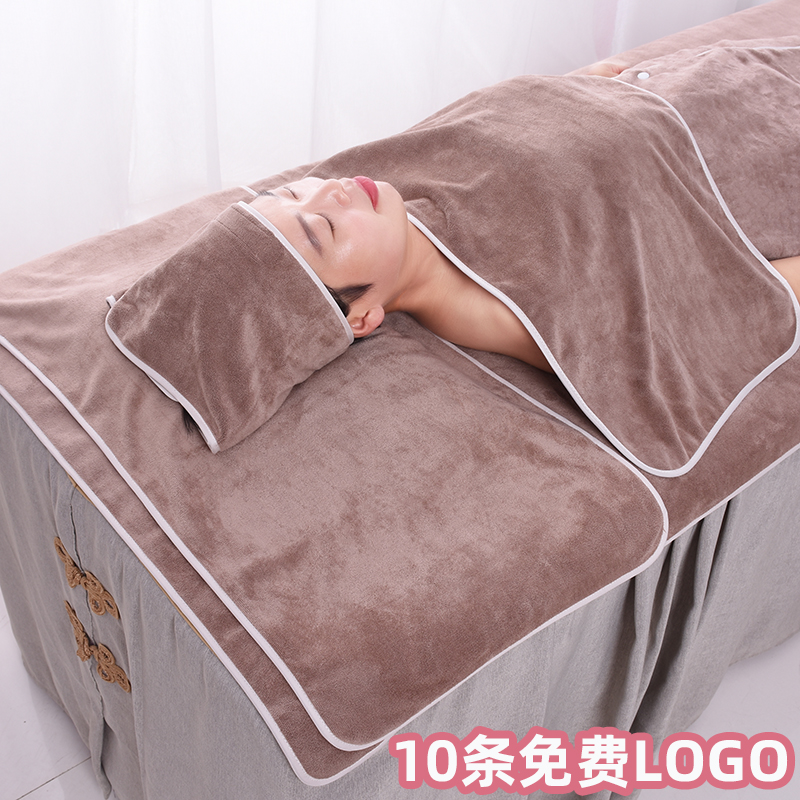 Beauty salon special face towels towel Baotou bouquet hair with three sets of five sets with no-fall hair custom print character logo
