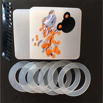 Silicone seal ring round cushion conducting anti - static high temperature resistance and high elasticity high elasticity self - adhesive 3M back adhesive black and white