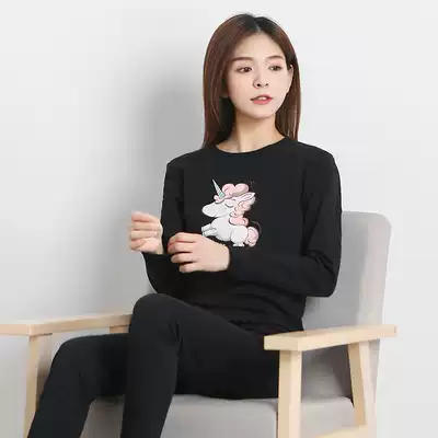 Autumn and winter girls student ladies autumn clothes sanitary pants sweater underwear slim body tight 100% cotton thin bottom warm