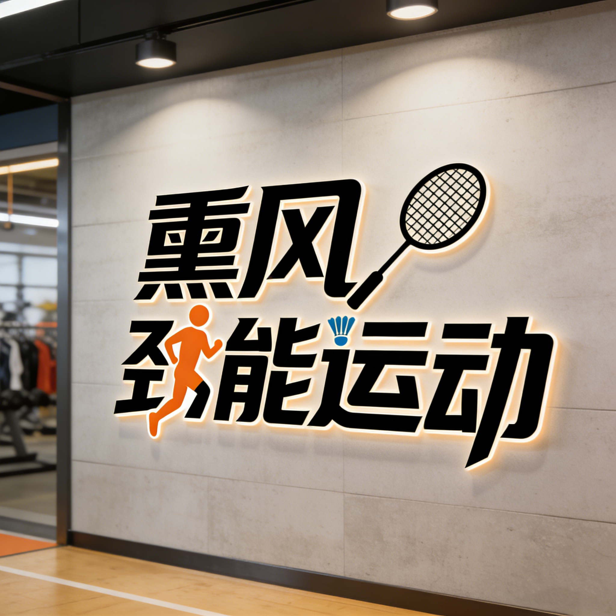 熏风劲能运动办公的LOGO