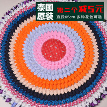 Thai round retro floral cloth cushion Sofa cushion Car cushion Futon cushion Bay window yoga mat Lotus cushion