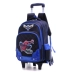 Xe đẩy trẻ em Schoolbag Sáu bánh xe leo núi Trường tiểu học nam Chàng trai không thấm nước Tow túi bé trai Hành lý vành đai bánh xe Ba lô balo kéo trẻ em cao cấp Túi bé / Ba lô / Hành lý