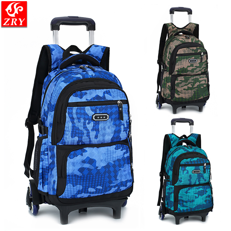 Super-capacity junior high school student Rage bag 4-5-6-9 grade boy pull-box three-wheeled climbing stairs