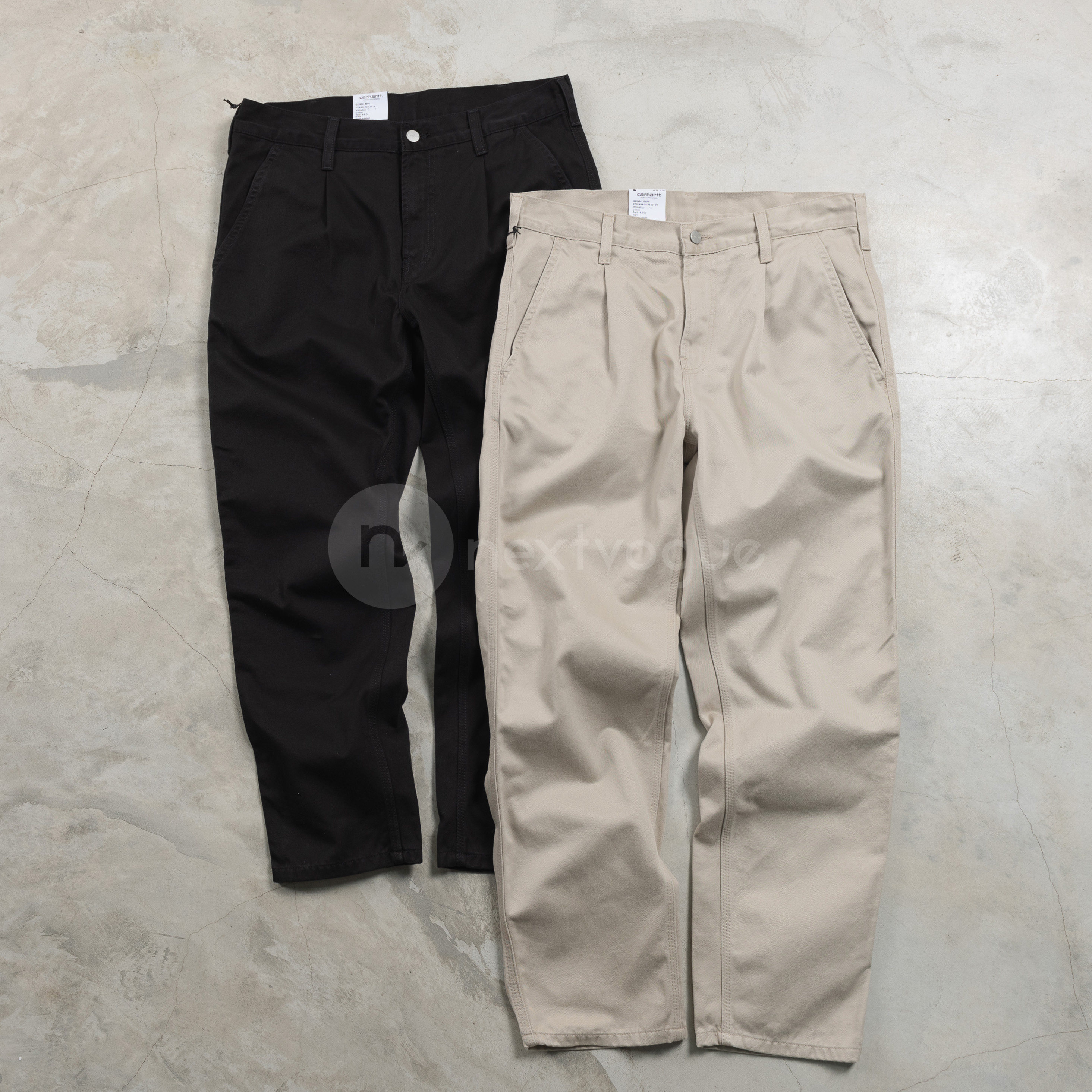 (NextVogue) carhartt wip abbott pant washed loose casual trousers four colors