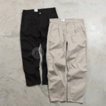 (NextVogue) carhartt wip abbott pant washed loose casual long pants quad