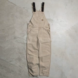 [NextVogue] Carhartt Wip Bib в целом вымытый необработанные рабочие джинсовые брюки.
