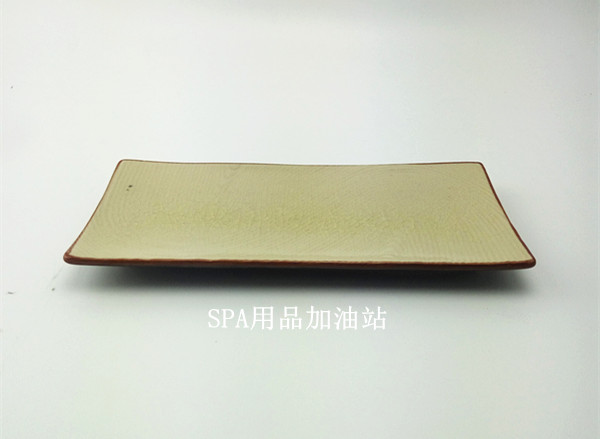 Taway spa beauty supplies Decorative Hydrotherapy Tool Beige Ceramic Decorative Pan Essential Oil Bottle Trays-Taobao