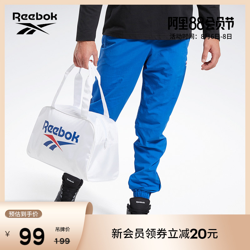 Reebok official CL FO Duffle men's and women's sports large capacity retro casual bag GG6716