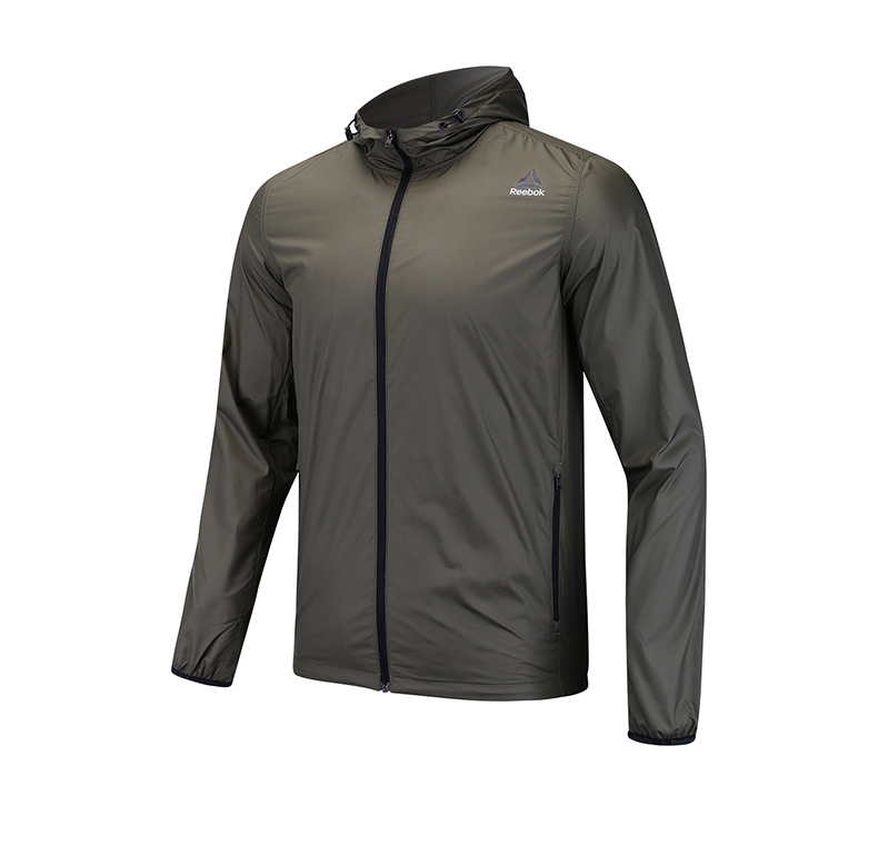 Reebok Reebok Thể thao nam Đào tạo áo khoác gió Chạy áo khoác gió Áo EEV50 áo khoác gió adidas nam