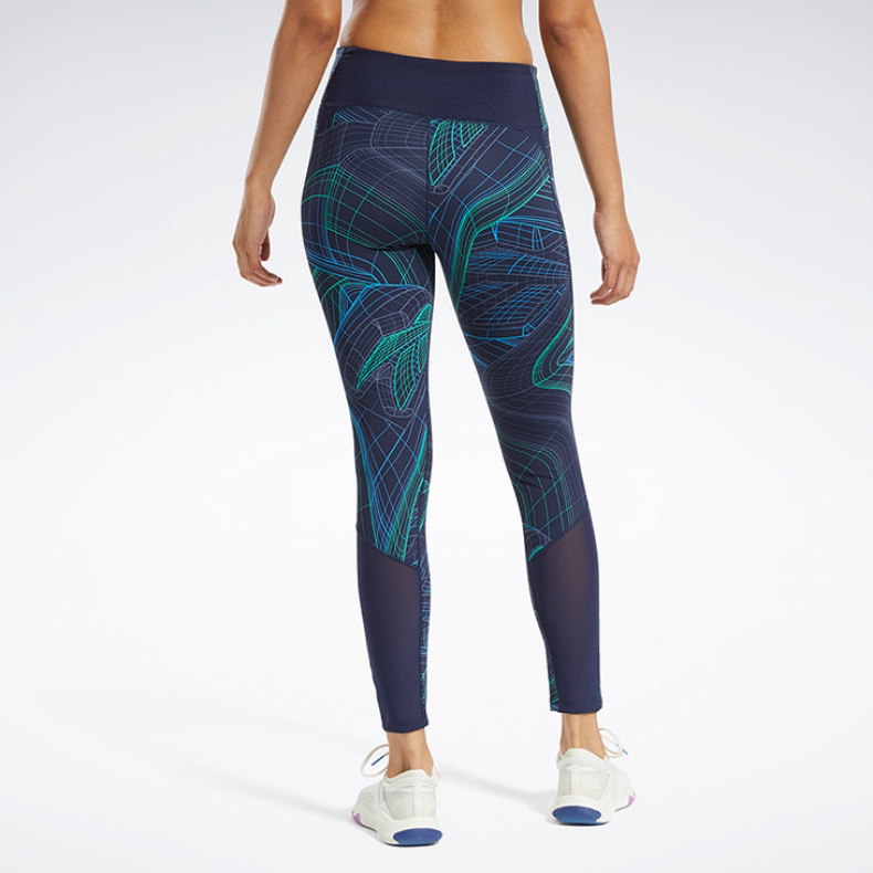 Рейбок Руи Шаг официальный фитнес TS LUX PRFRM TIGHT-TECHTW женщина плотно Штаны FT0845 