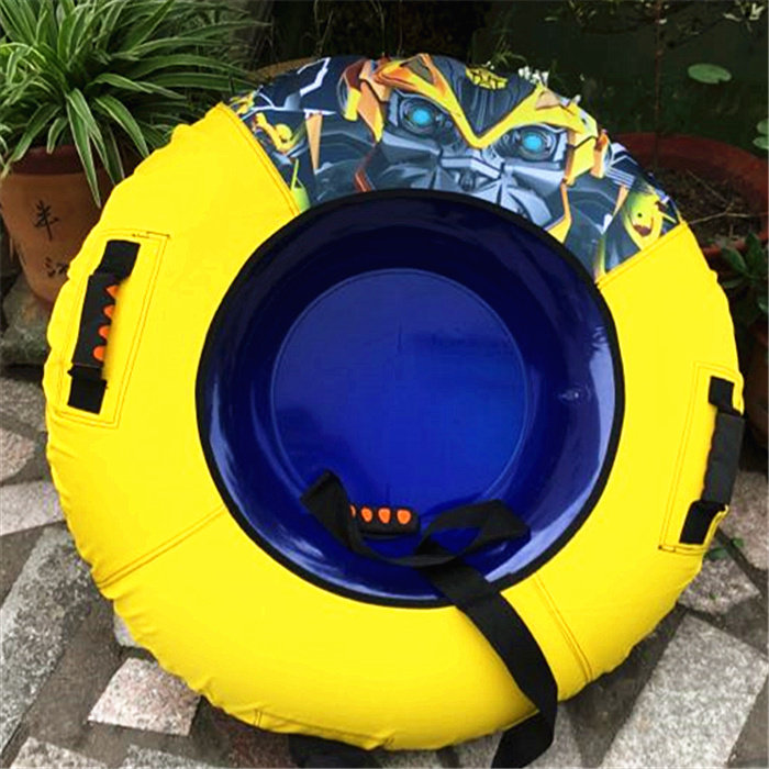 Kids inflatable ski ring snow on the saucer for adults thick wear-resistant ski sleigh sled snowboard grass skiing sandboard