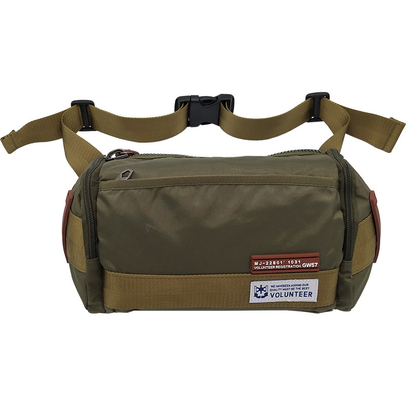 Outdoor leisure tourist man's waist bag bag male waterproof nylon bag sports cycling canvas small backpack