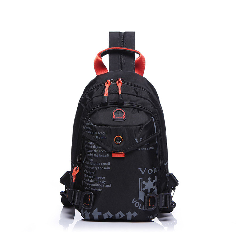 Men's Bag Canvas Mini Backpack Small Backpack Women's Bag Chest Bag Messenger Bag Men's Sports Small Bag Student School Bag