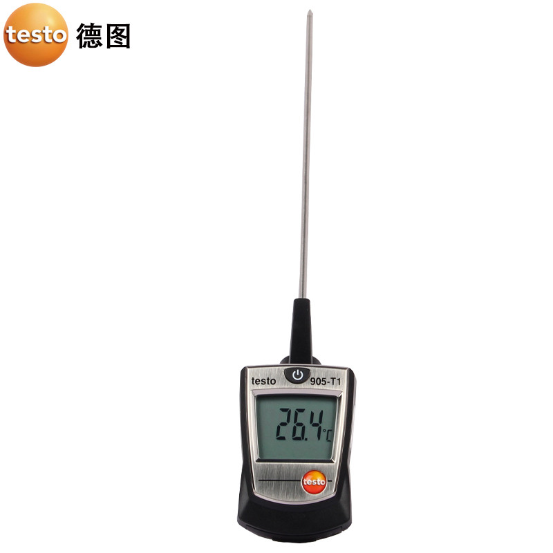 Deto thermometer testo905-T1 contact surface temperature measuring instrument 905t1 small black clip temperature meter