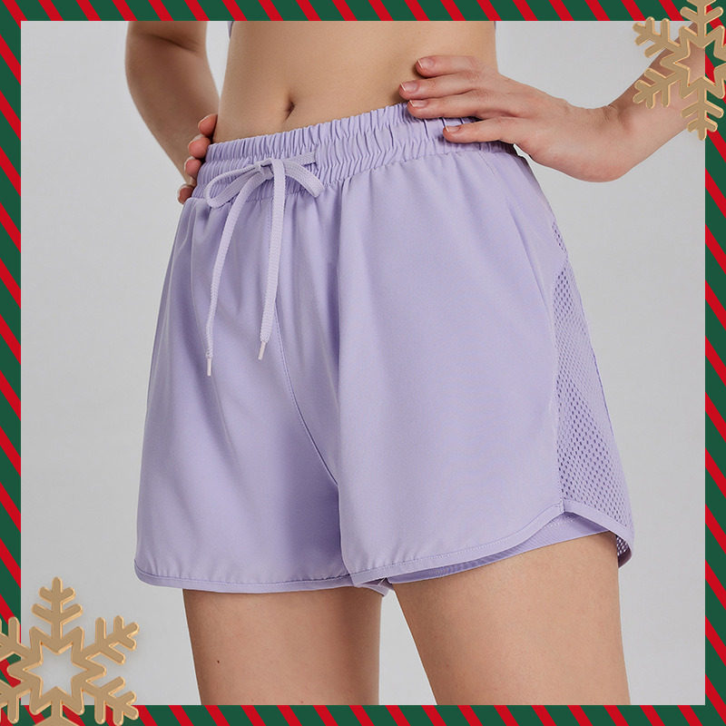 Lacing Sports Shorts Women Loose Big Code Speed Dry Breathable Sports Fitness Pants Running Casual Anti Walking Light Yoga Pants-Taobao