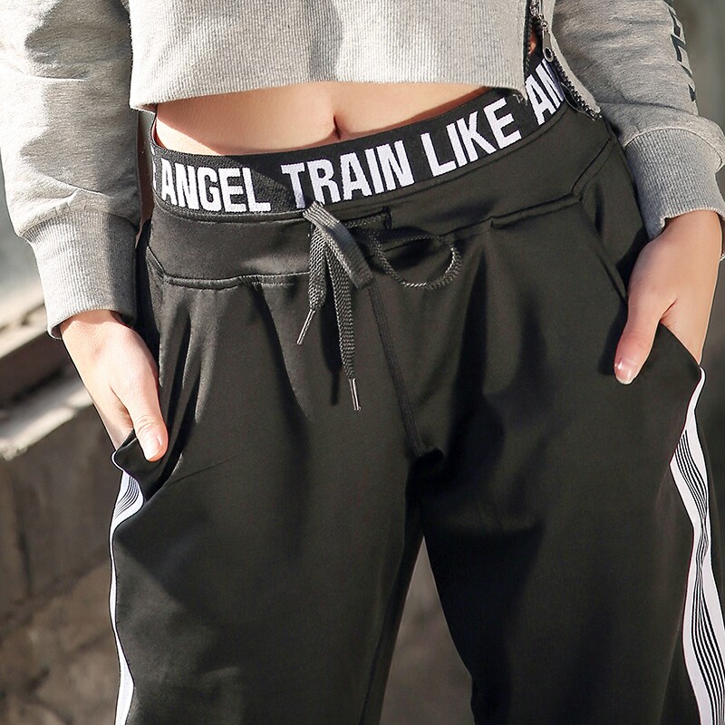 Fitness pants women's quick-drying breathable gym running pants loose pants large size sports fitness yoga pants summer