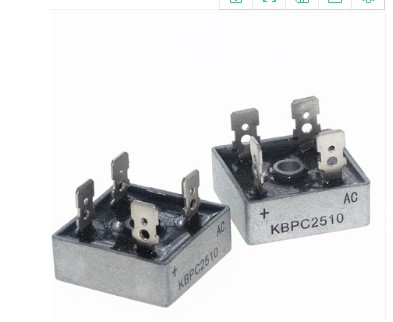 Rectification bridge KBPC2510 25A 1000V square full bridge stack