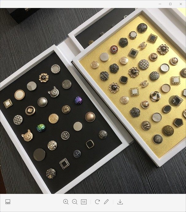 File Box Plastic Hardware Sample Bag Xiao Fly Button box Hardware button Boxes Display Case (multicolor optional)