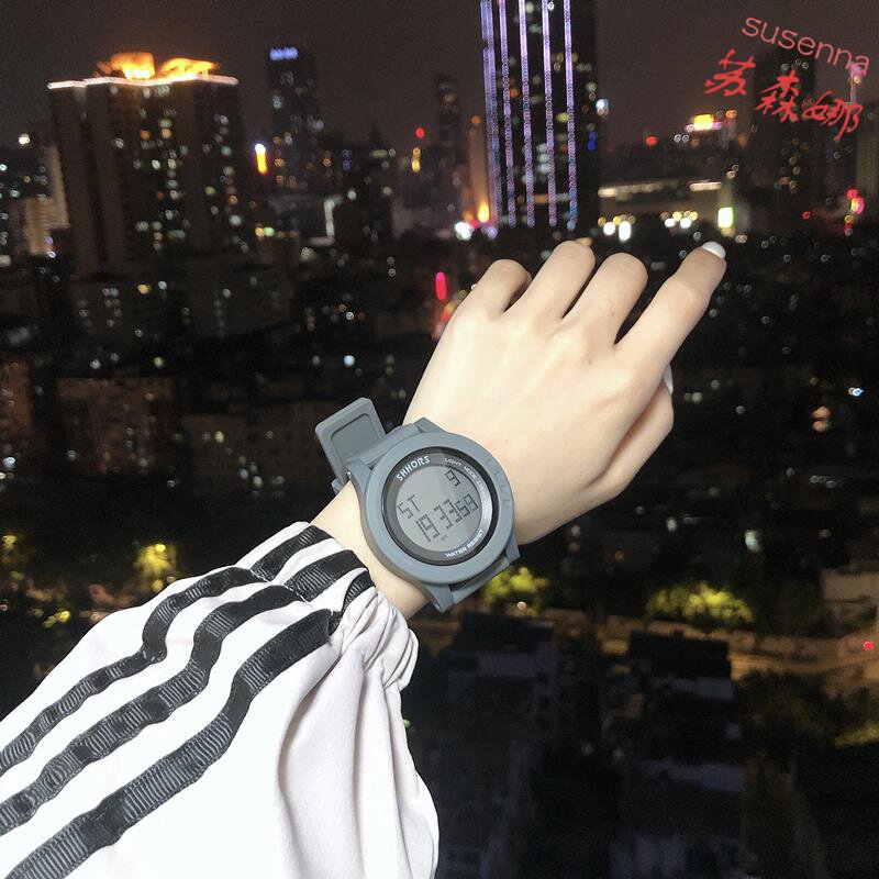 Tomato Fried Egg Nets Red Sports Watches Male Schoolgirls Cute Ins electronic watches Korean version of girl waterproof original Cebu
