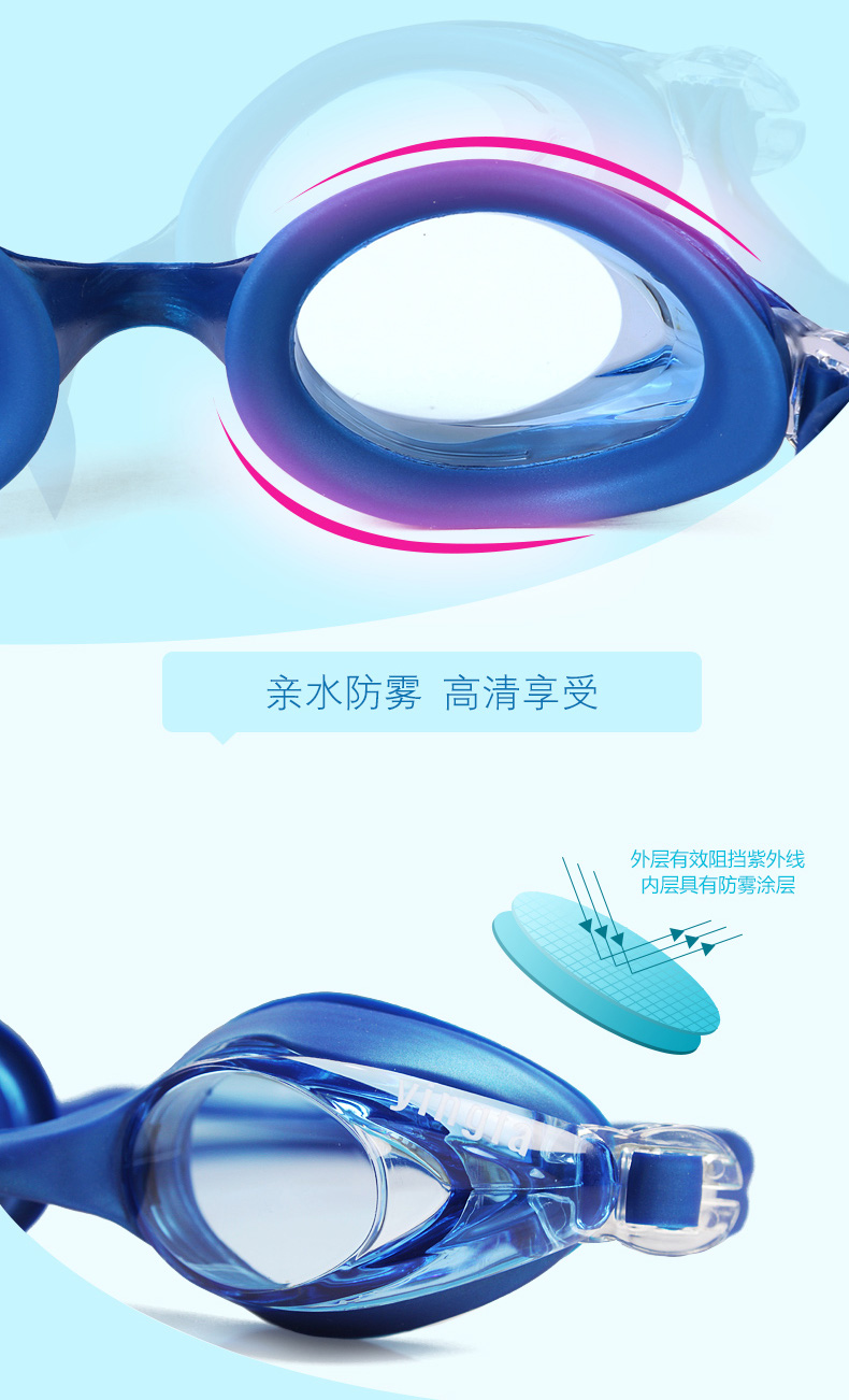 Kính râm chống sương mù do trẻ em HD sản xuất tại Anh kính bơi loại nào tốt