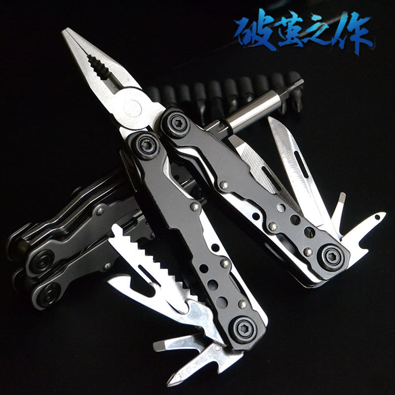 New multifunctional pliers full steel portable EDC folding small knife pliers Pliers Outdoor Camping Tool Pliers 
