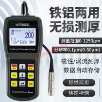 Coating thickness gauge high-precision magnetic eddy current iron and aluminum dual-purpose thickness detection portable film thickness gauge JC100