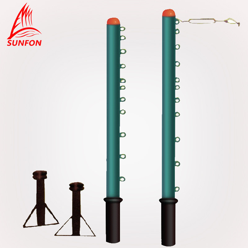 Volker ground plug-in volleyball badminton tennis three-use ball rack Buried tennis rack Badminton rack