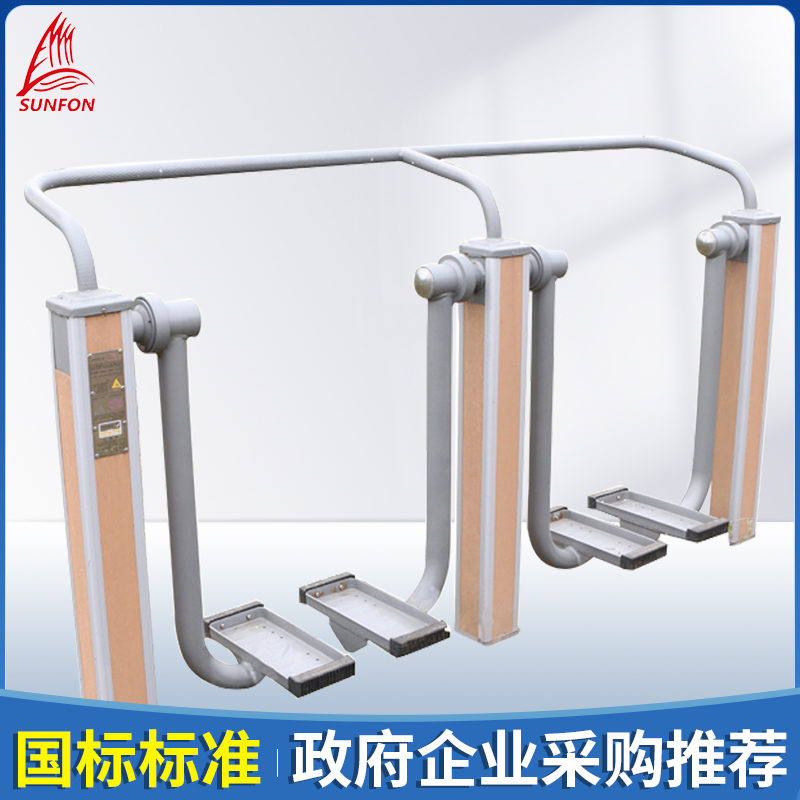 Volcker Outdoor Path Facilities Community Park Plaza Plastic Wood Double Double Walking Machine Outdoor Fitness Equipment