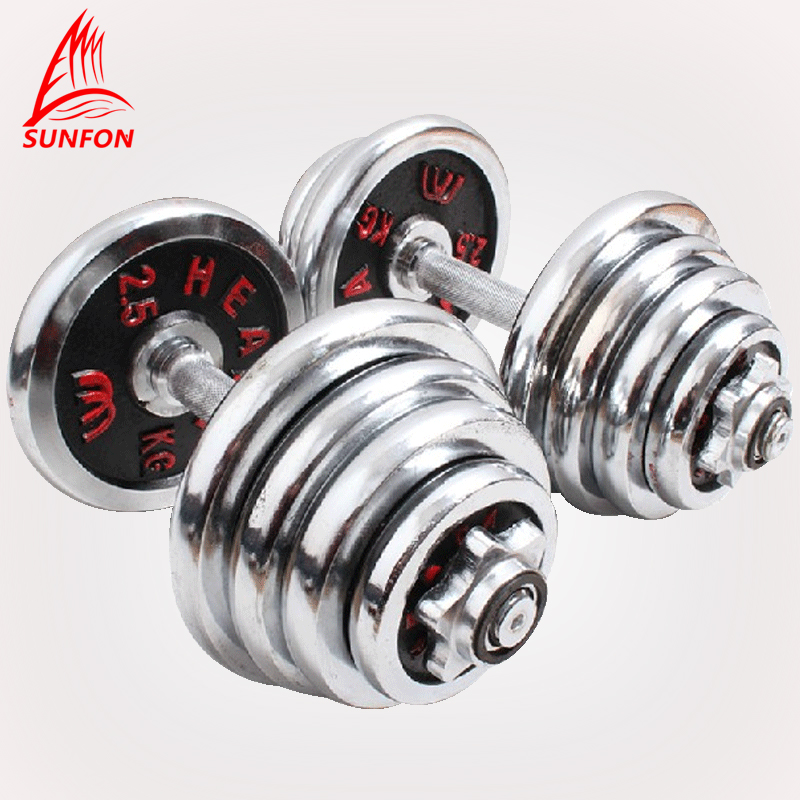 Volke Glue Rod Colorful Plated Dumbbells Foot Weight 10 10 20 30 40KG Kg Dumb Bell Sheet Suit Bag