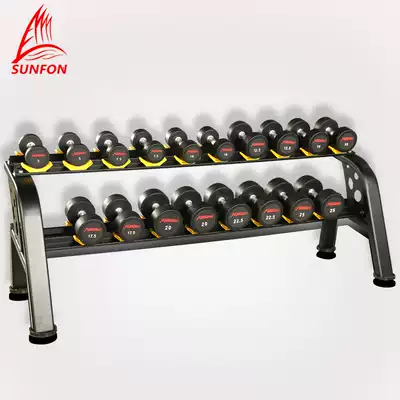 Volcker commercial gym household double-layer dumbbell rack round head dumbbell rack fitness equipment Ten dumbbell rack