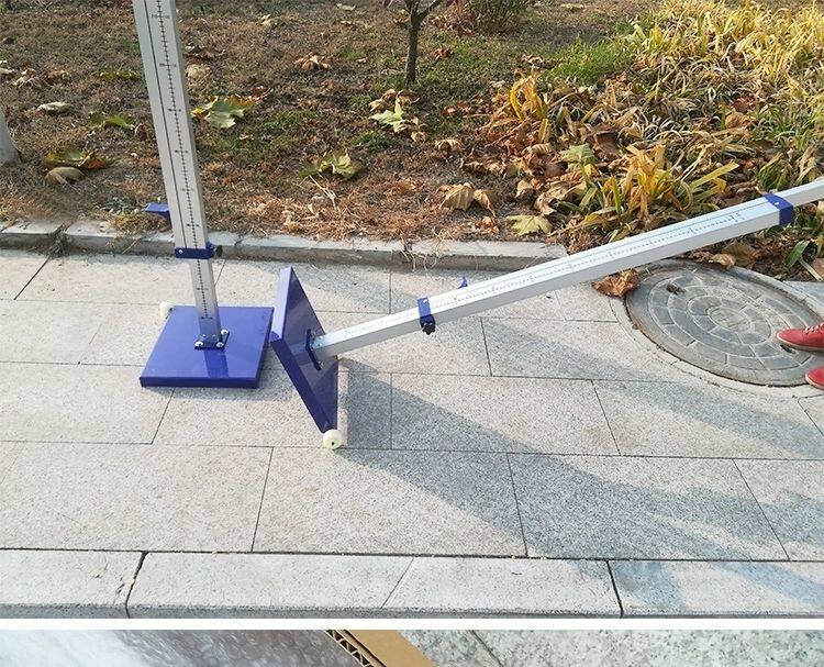 Прыжок в высоту 铝合金跳高架可调节升降移动带轮专业学校田径运动训练纤维横杆 Wolk wook