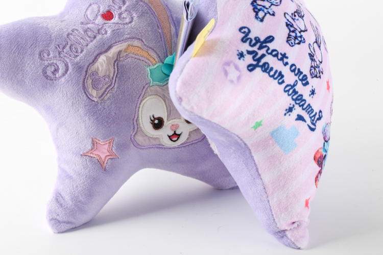 Duffy Bear Những người bạn mới Shi Lala Rabbit Dễ thương Gối nhỏ Gối Gối Star Mini Eo Gối Anime Ngoại vi - Carton / Hoạt hình liên quan sticker đồ ăn dễ thương