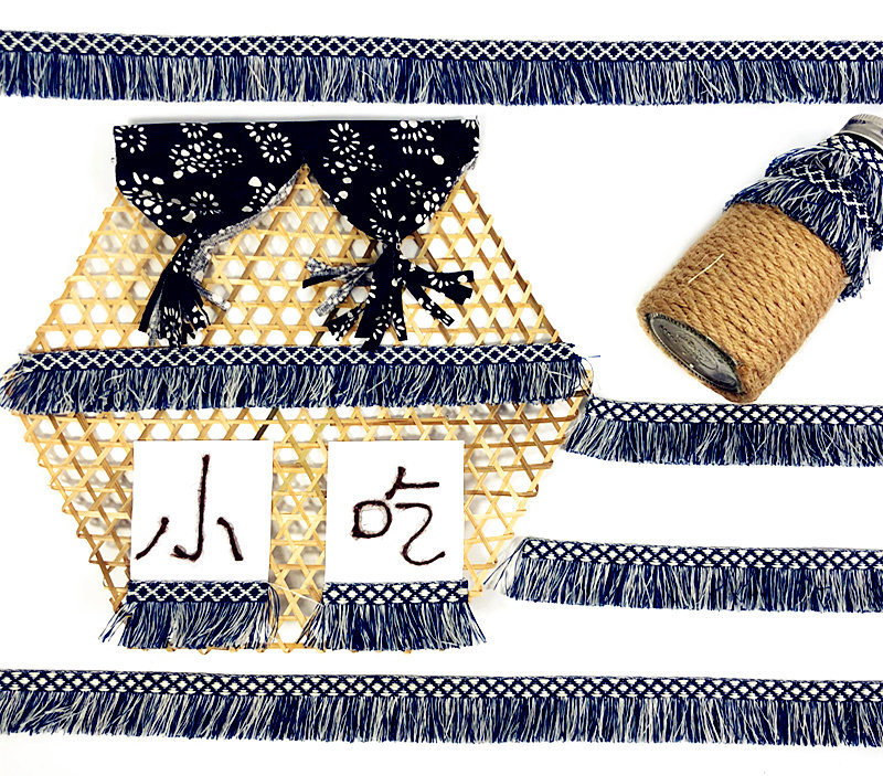 Kindergarten primary school wall blackboard newspaper border decoration lace fabric handmade DIY accessories clothing Blue Stream bundle