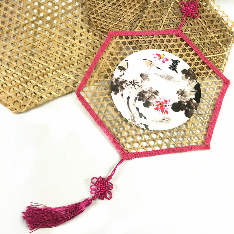 Kindergarten hanging classroom corridor environment layout hollow-out bamboo hanging decoration of new Chinese style ethnic style