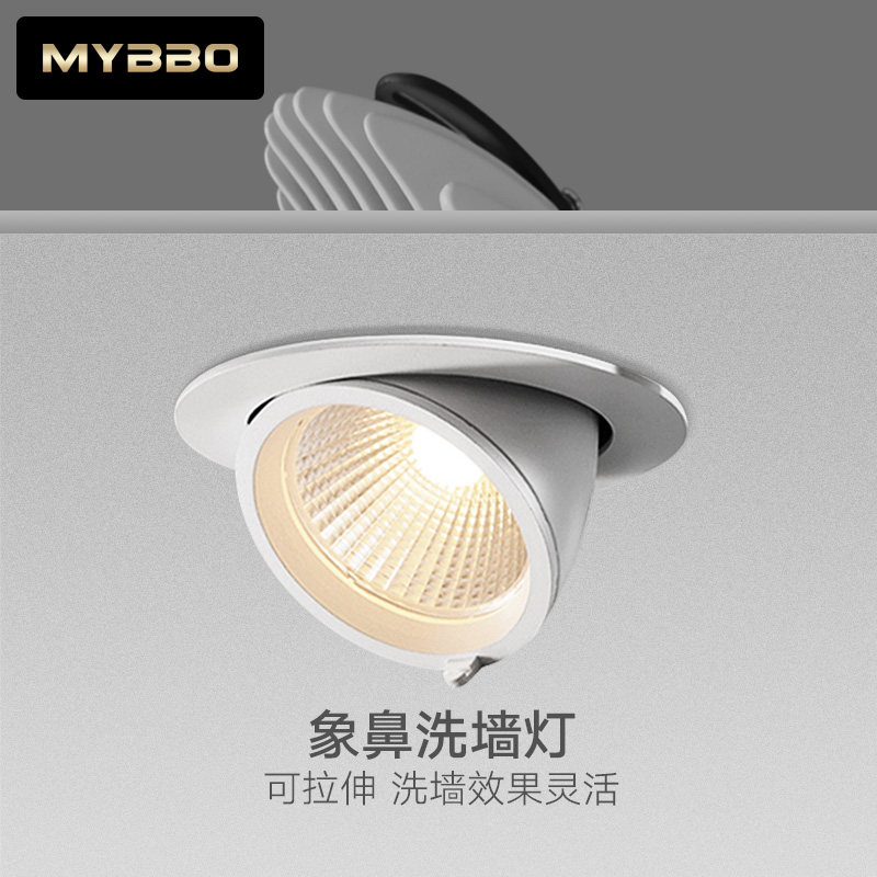 Embedded ceiling lamp cob Elephant nose lamp Nordic LED spotlight Living room ceiling Home Lamp Gangway Bull eye hole lamp