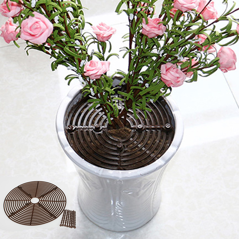 Baby Safe baby guardrails flower soil flower pots Children anti-spill protection hollowed-out lid Anti-cat dog planing soil